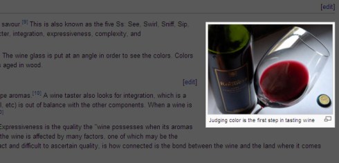 Wikipedia reveals the true colors of wine tasting!