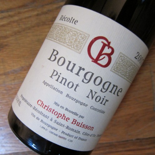 The 2007 Christophe Buisson Bourgogne Image