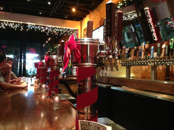 The bar at Lucky Devils Image